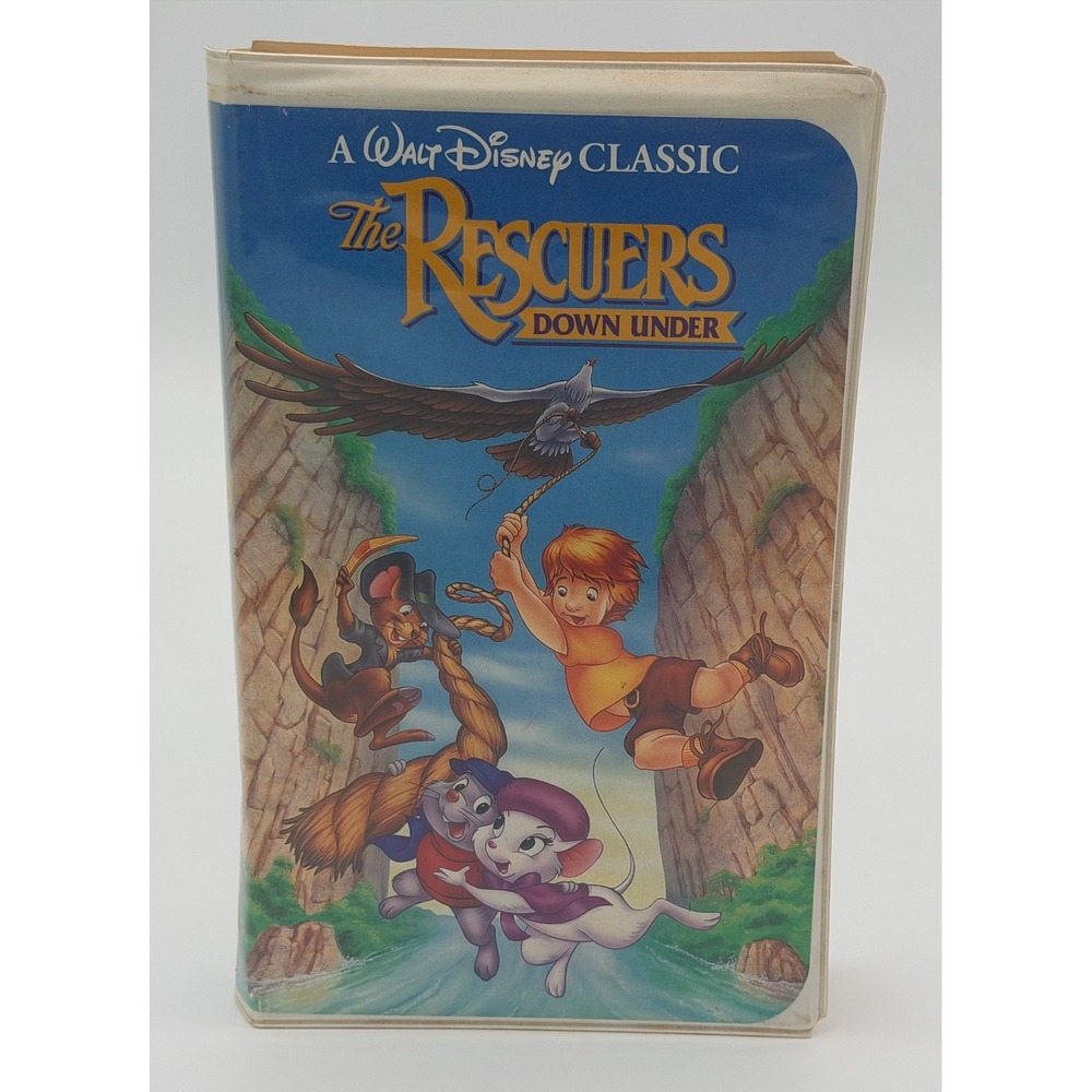 The Rescuers Down Under VHS Walt Disney Black Diamond Clamshell‎ CAse